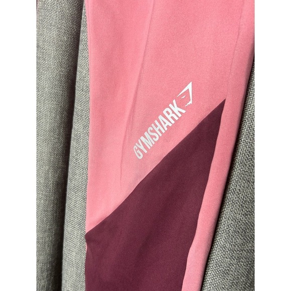 Gymshark Dusty Pink Asymmetric Crossover Workout Leggings Sz Medium - Picture 6 of 7